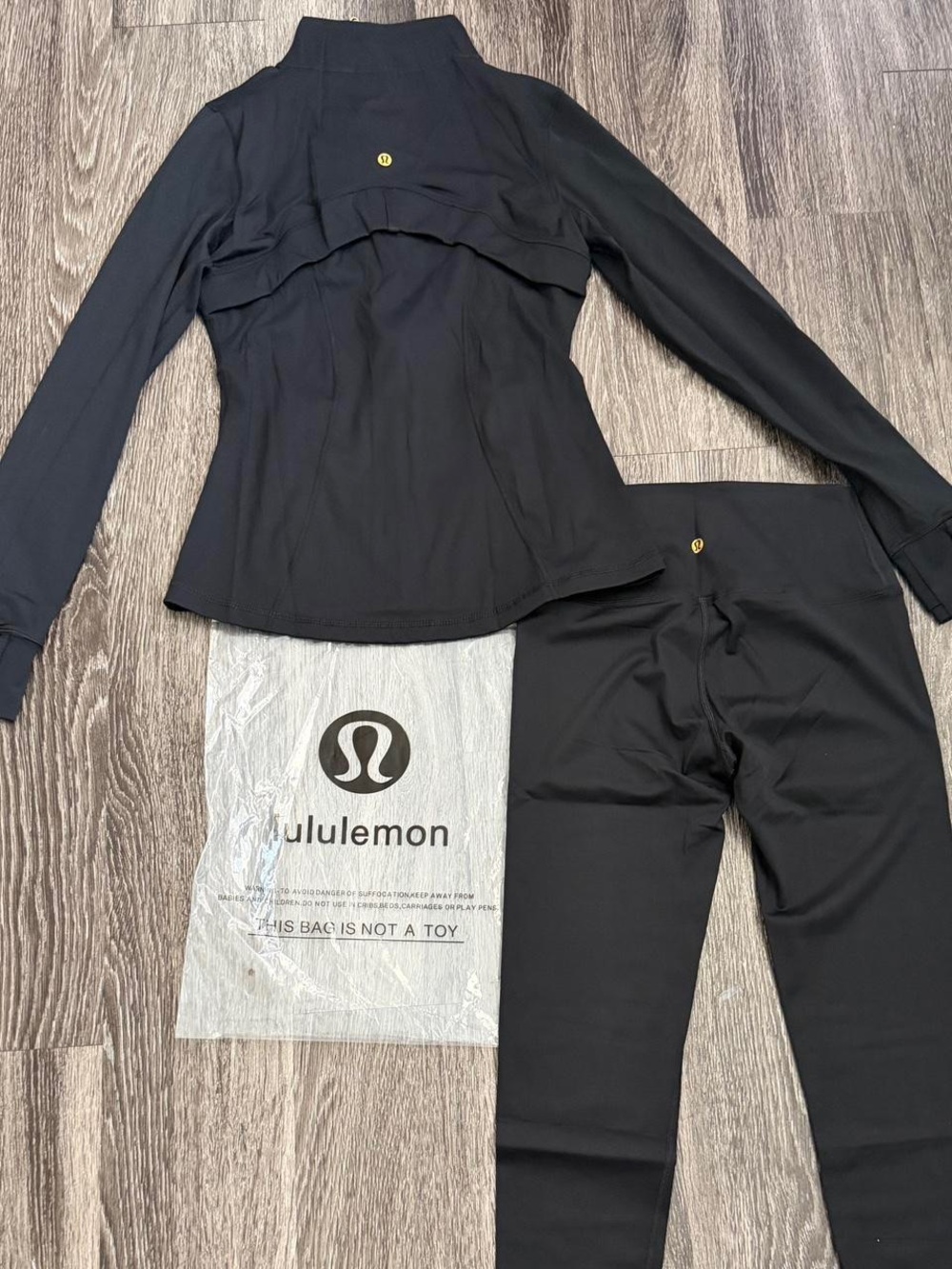 lululemon athletica Black Athletic Jacket & High-Rise Leggings Set - Picture 2 of 7
